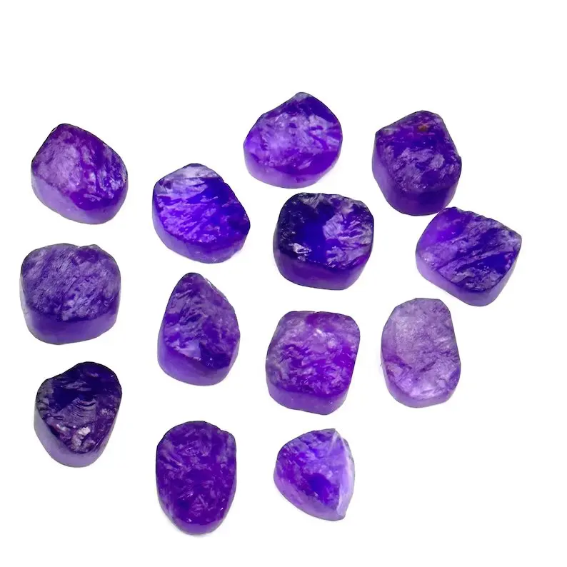 Top Quality Purple Amethyst Rough Gemstones, Raw Loose Amethyst Healing Raw Crystals Wholesale Lot