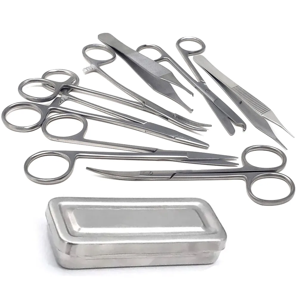 Best Surgical Instruments 7 Pcs Comprehensive Basic Minor Surgery Suture Set Kit By debonairii