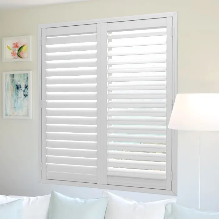 Australia Bulk Factory Supply Fauxwood PVC  Plantation Door Shutter Bay Window Shutters