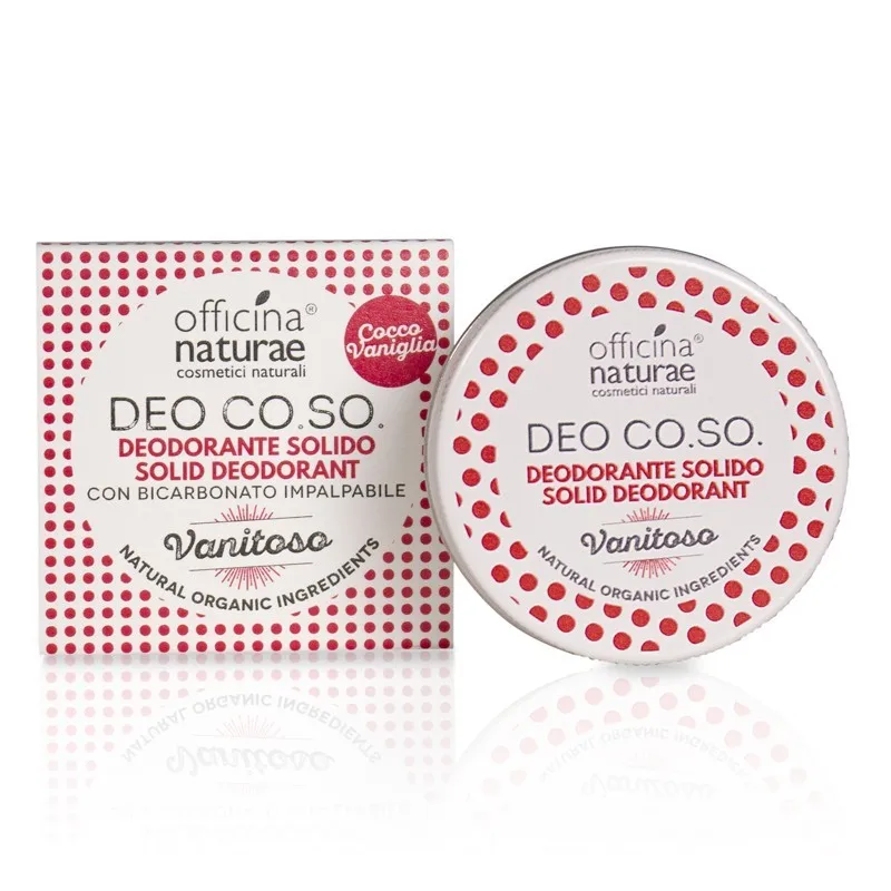 Hight quality Italian bio solid mineral deodorant DEO COSO Vanitoso VANITY For Underarms Private Parts 50ml deodorant containers