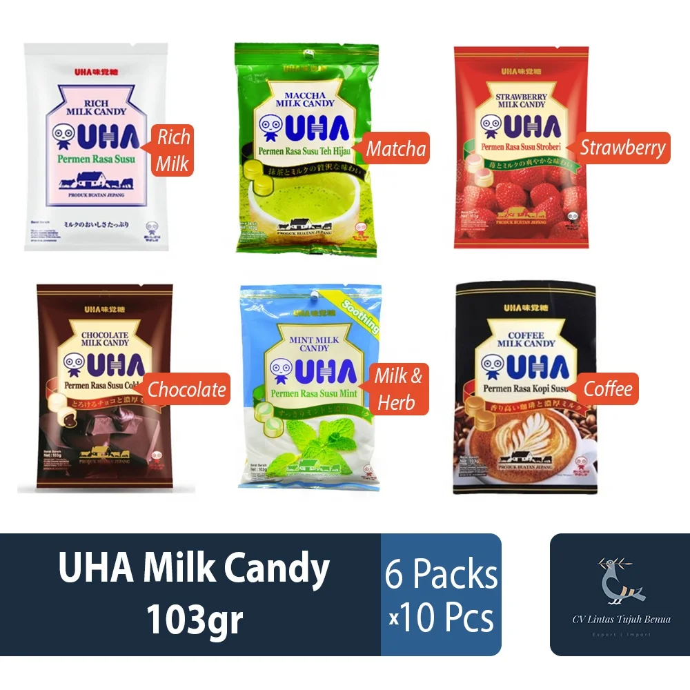 NEW Trending UHA Milk Candy 103gr Strawberry Flavor Milky Sweets Fruity Popular Trending Candy