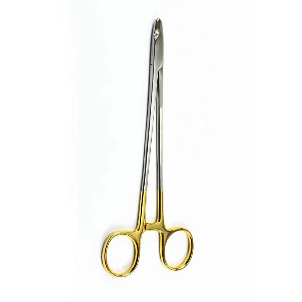 Cooley Baumgarten Needle Holder Wire Twister Blunt Jaws Tungsten Carbide 20cm Forceps Surgical Instruments