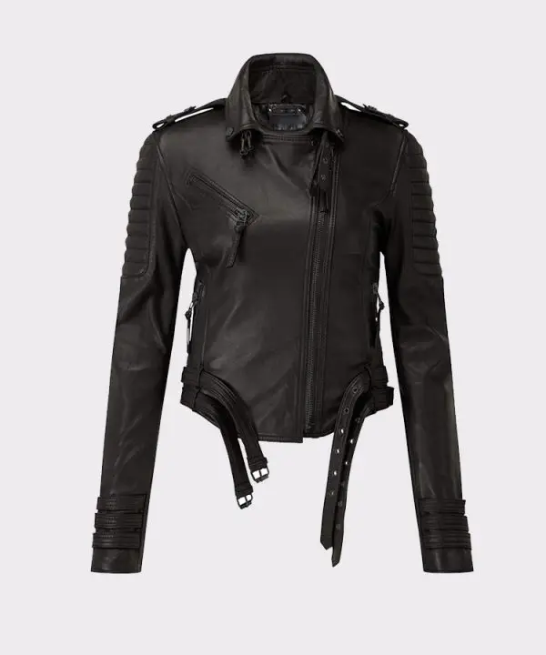 slim short leather jacket fashion for man and woman zip jacket fox fur coat fashion leather graphics jacket women
