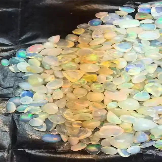 Natural White Fire Opal Loose Gemstone Mix Shape Ethiopia Origin good quality and excellent luster and used in jewelry making
