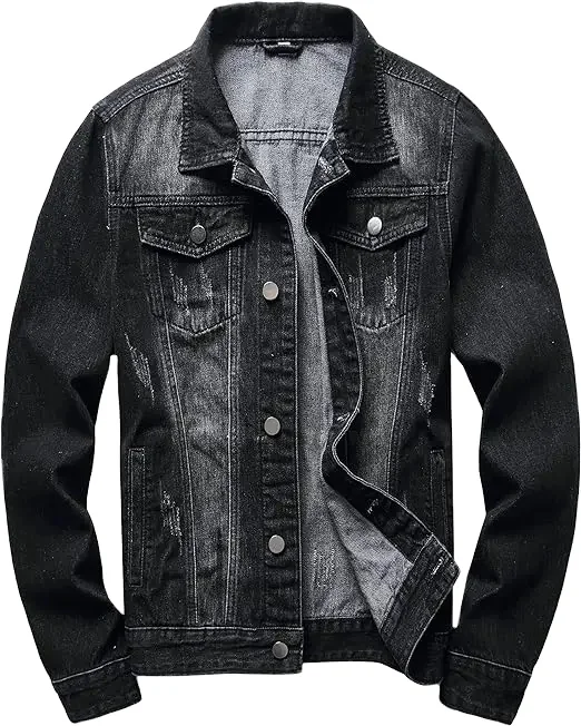 Whole sale new trend jeans jackets custom jeans jacket anti shrink and anti wrinkle jeans jackets