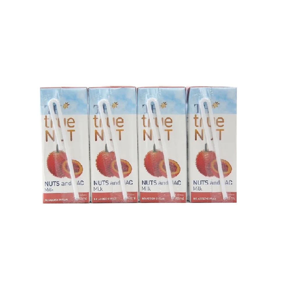 Nuts and Gac Milk TH True NUT 180 ml Box Packaging Original Flavor Nutritious Blended Dairy Products Nut Milk