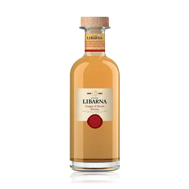 Premium line Top Quality Made in Italy Grappa Libarna Barolo 6 x bottle 0.70ml ready for export