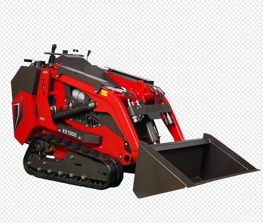 XINIU 1.5 Ton KS1000 Skid Steer Loader New Rhinoceros Compact Front Loader with Japanese Engine Crawler Loader Components