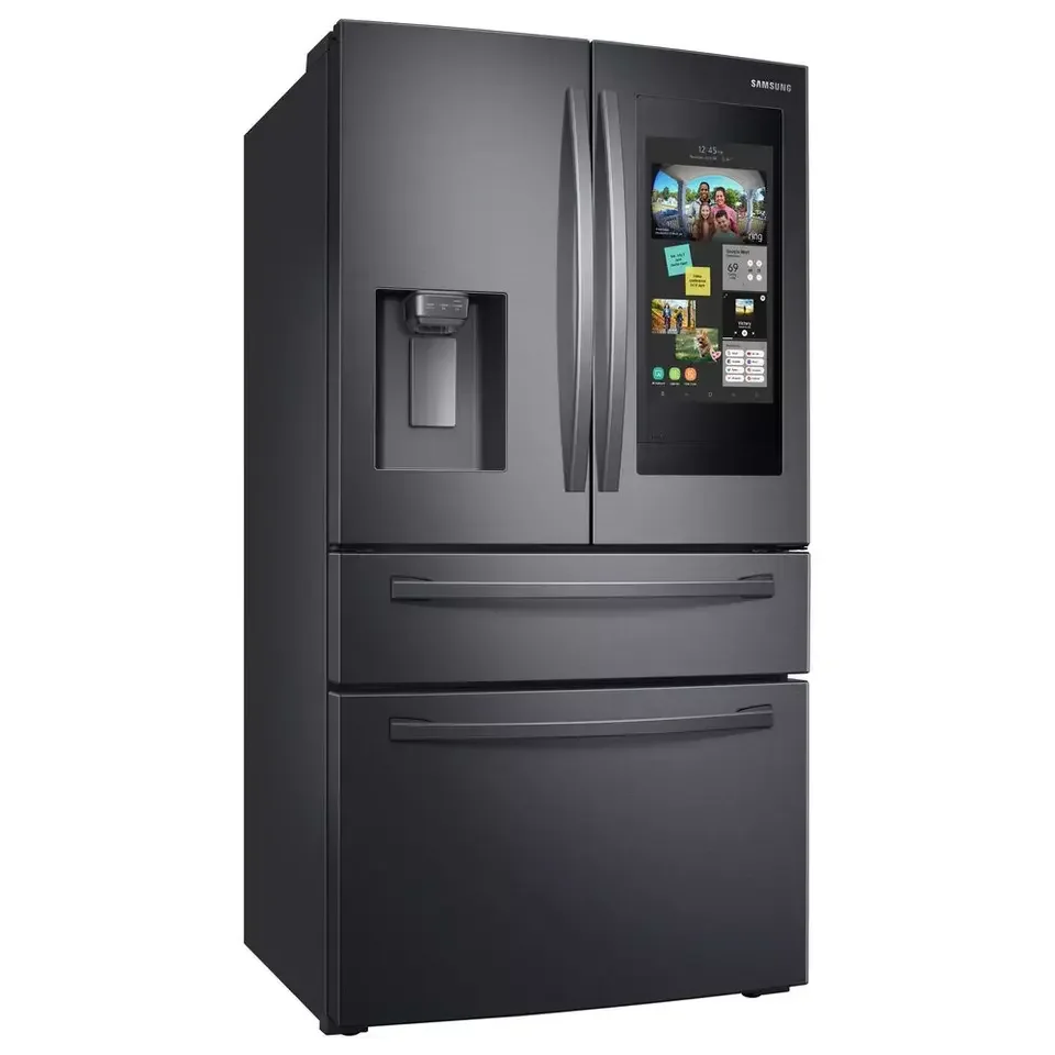 Ready to ship 28 cu ft 4 door french door refrigerator with touch screen Stainless Steel