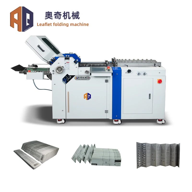 High Speed Paper Folder With Suction Feeder Smart Instruction Manual Folding Machine