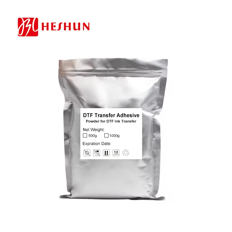 HESHUN TPU Polyurethane DTF Powder Premium Hot Melt Adhesive Powder for T-Shirt Heat Transfer Printing