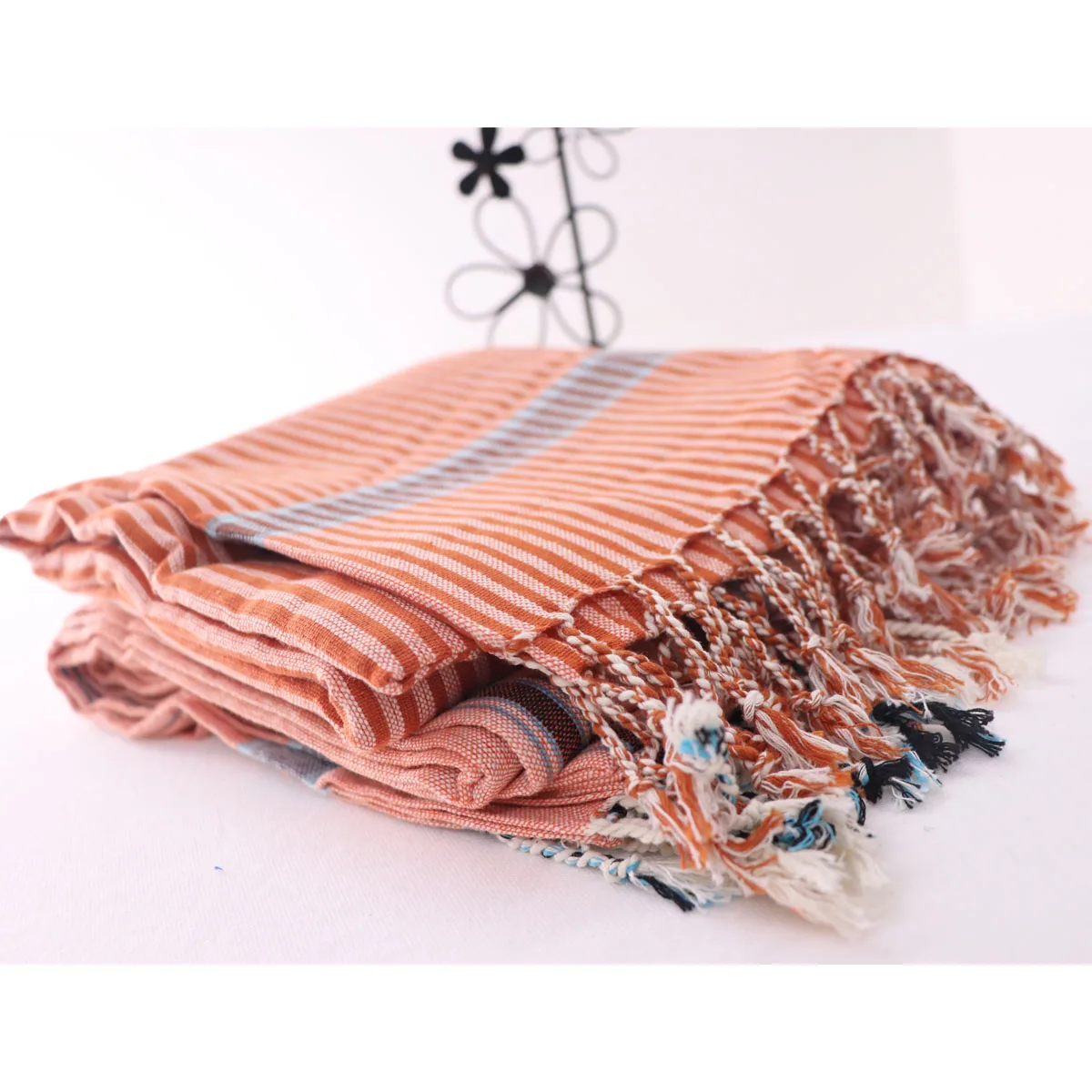 100% Cotton Turkish Hammam Kikoy Towels For Spa Thick Kikoy Towels Cotton Beach Towel Wholesale in India.