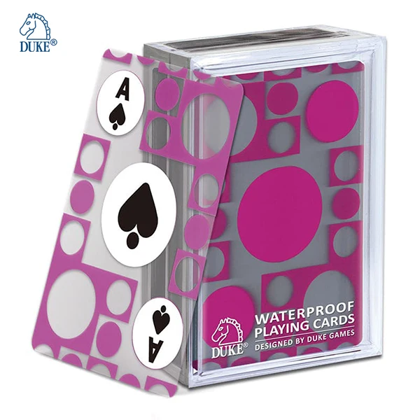 Custom Standard Poker Waterproof Professional Playing Card 100% Plastic Printing Manufacturers