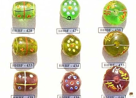 Винтажные индийские стеклянные бусины Millefiori для лица маленькие африканские торговые