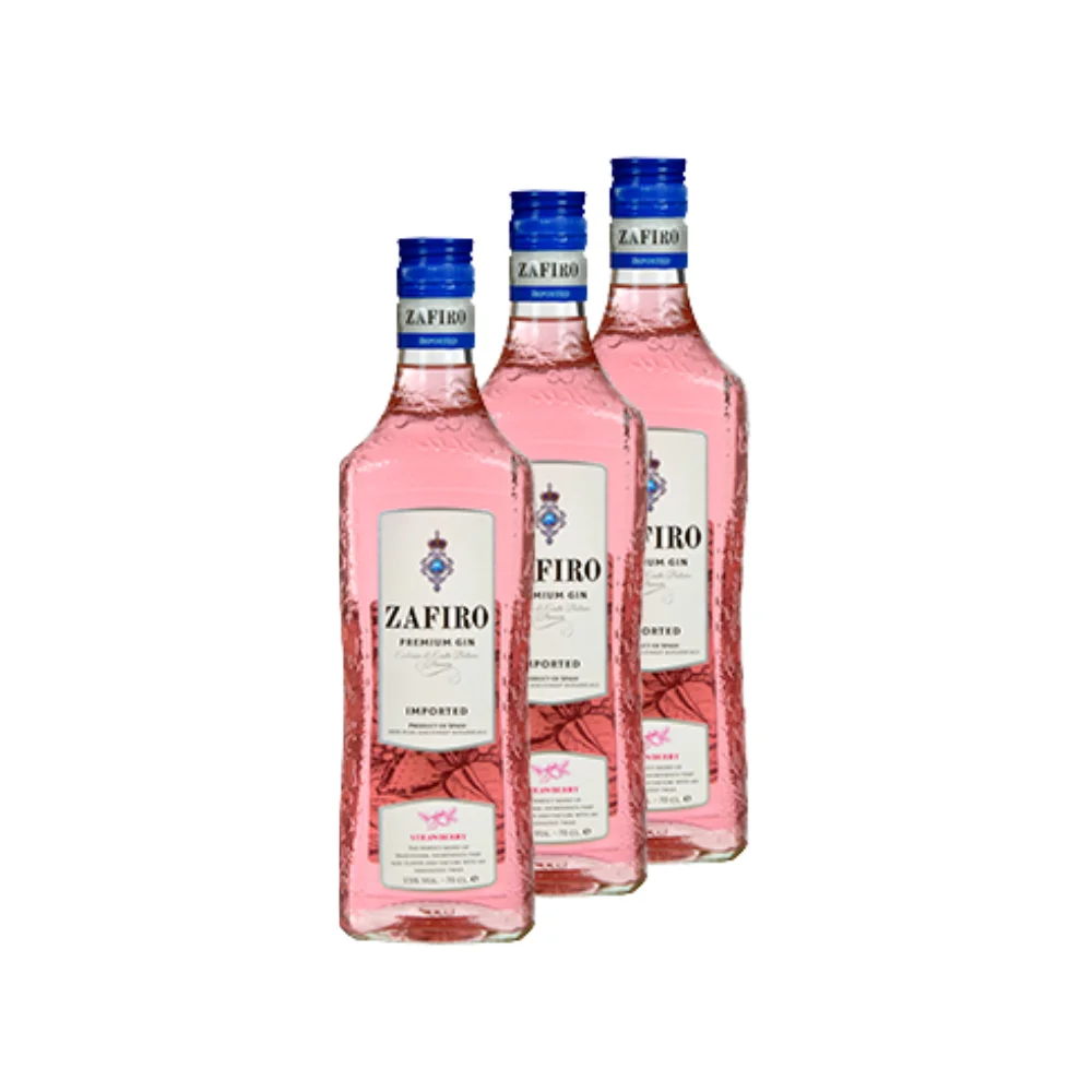 Low Price High Quality Strawberry Aroma 37.5% Alcohol Vol Medium Intensity Premium Strawberry Gin used for cocktails mixer