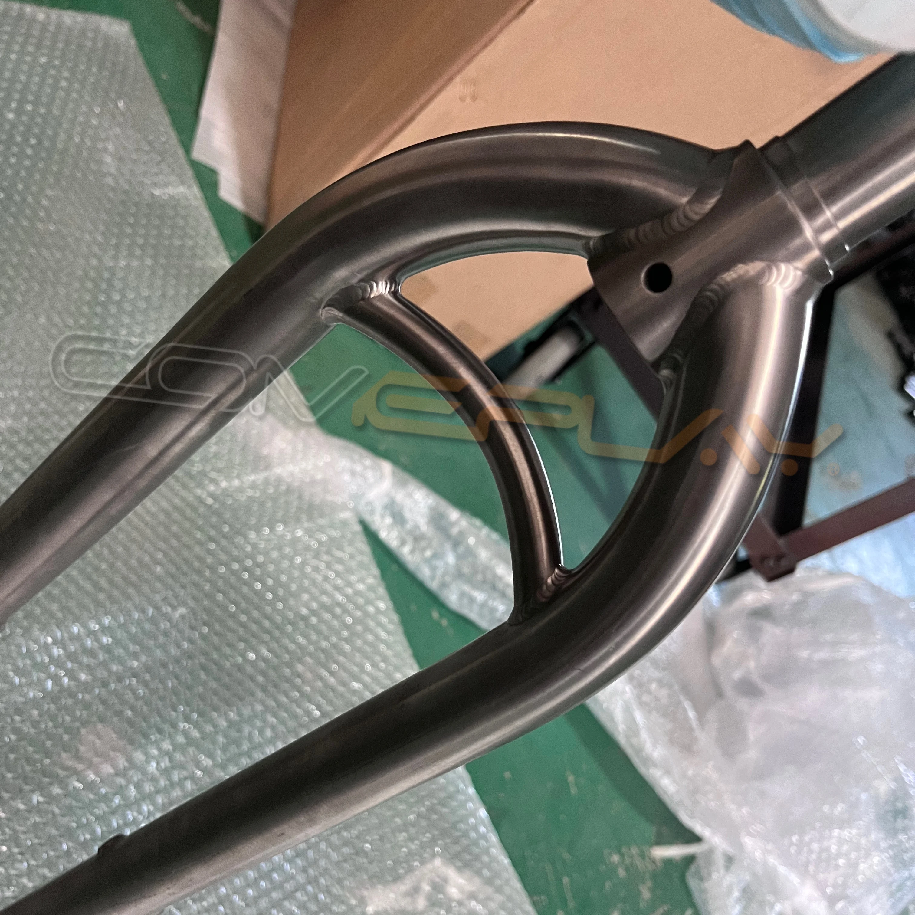 comeplay factory direct titanium Thru-axle fork titanium rigid fork MTB bike road bike travel bike fork