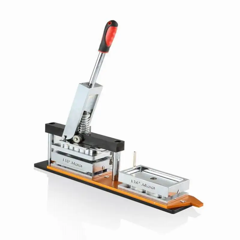 127*41.5mm rectangle Hand Press metal fridge magnet making Machine Kits