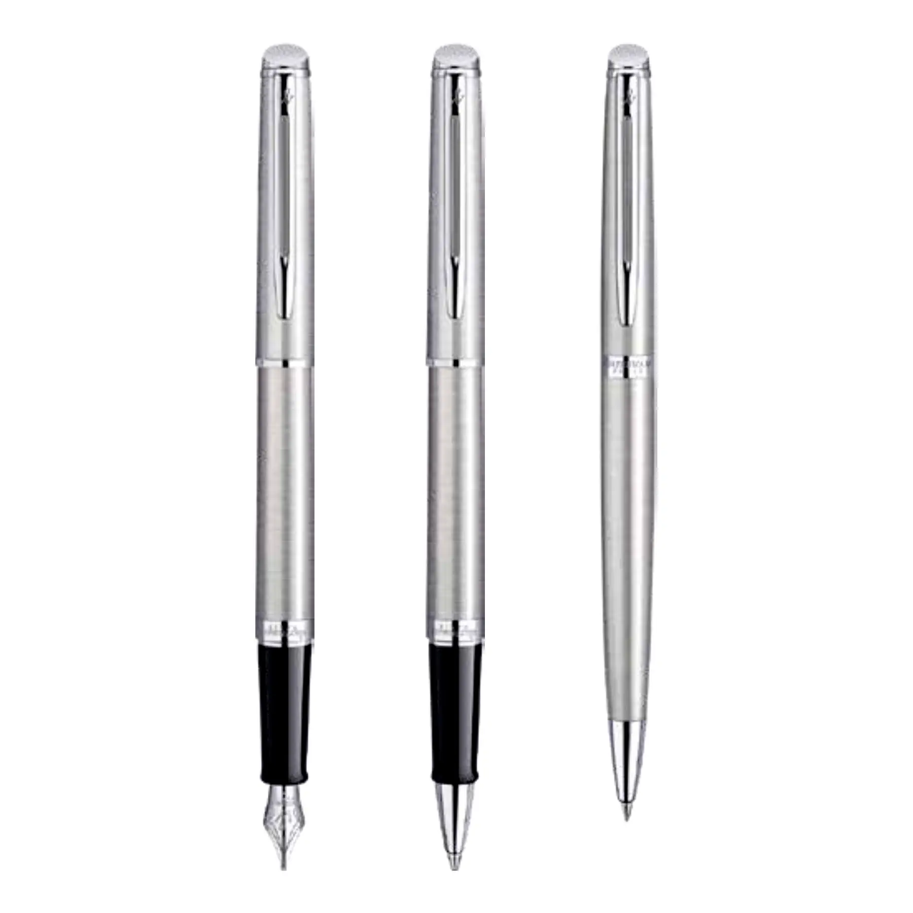 Premium Elegance Customized Waterman Hemisphere Stainless Steel ballpoint Pens & office Accessories Corporate Parker Gift Set