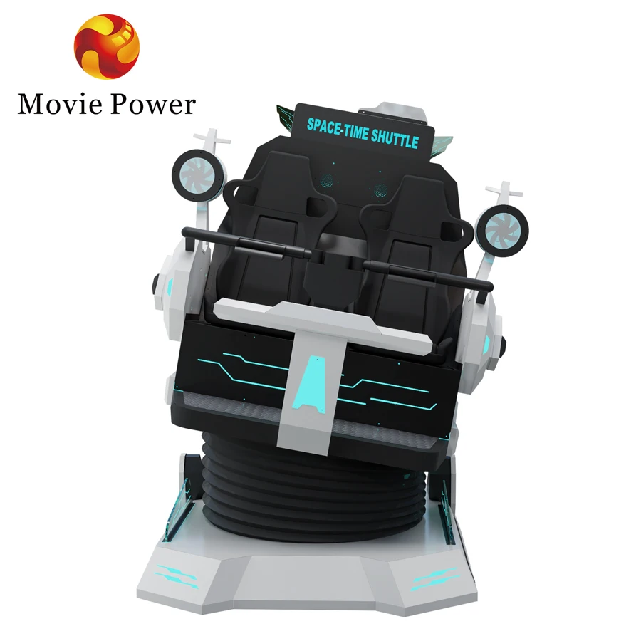 High Quality shooting game business 2 seats 9d vr chair motion simulator 360 degree vr simulator rotation roller coaster