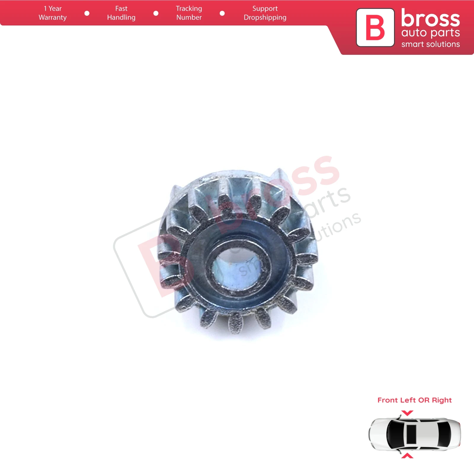 BGE722  Manual Window Regulator Repair Gear Front for VW Transporter T4 MK4 Eurovan Caravelle 1990-2003