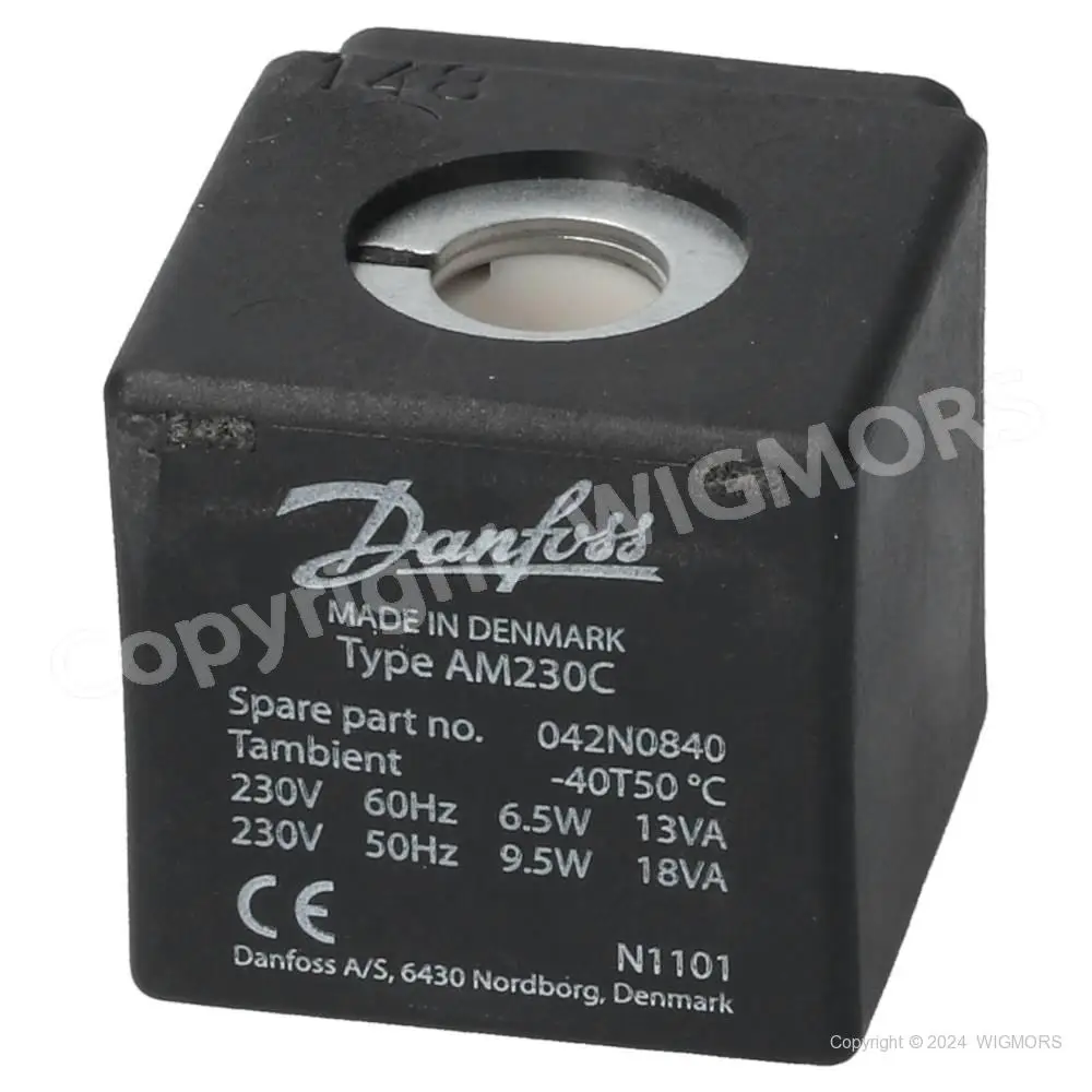 Электромагнитная катушка Danfoss AM230C DIN лопата напряжение питания [V] AC: 230 Multi pack 042N0840