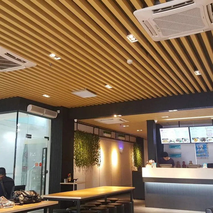 Modern Sound Absorb Ceil Covers Acoustic Material Baffle Metal Ceiling Suspended Aluminum Decor Stretch Ceiling
