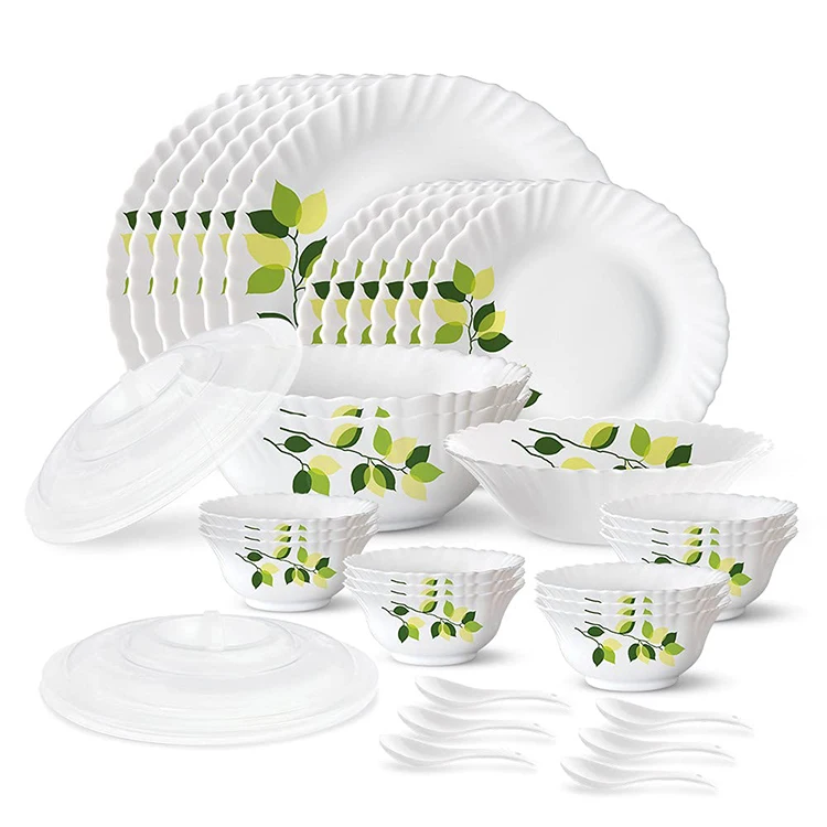 2022 Latest Stylished 52 Piece Dinner Sets Designer Opalware Dinner Set For Sale At Best Price