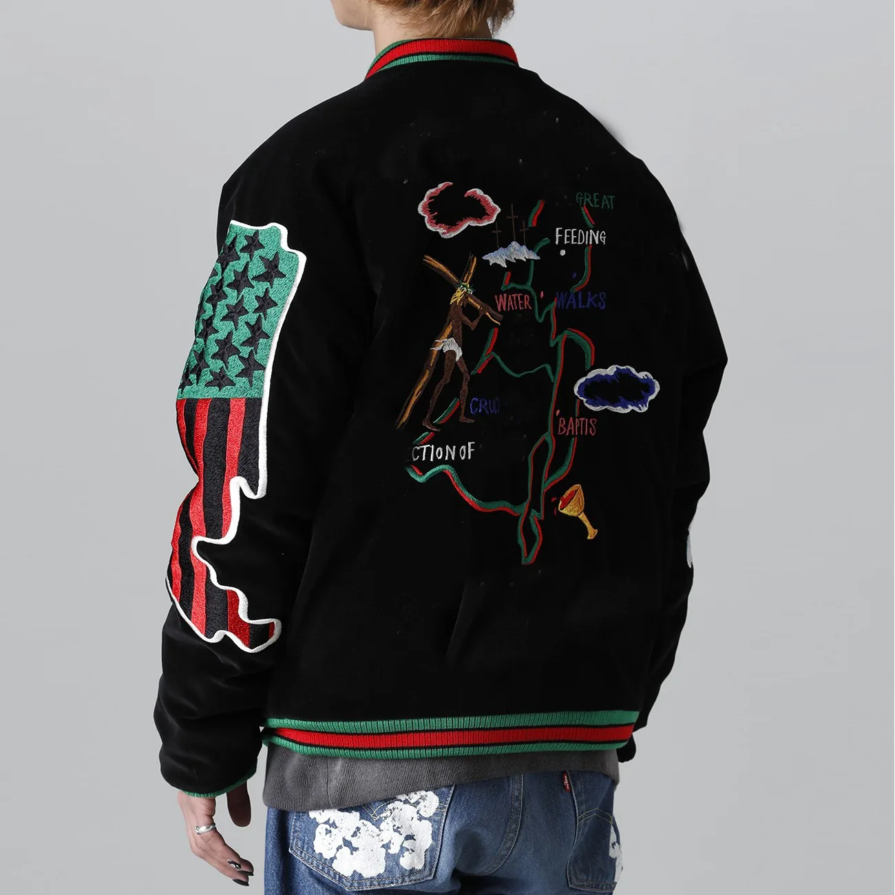 Hot Sell Men Varsity Jackets Private Label Wool Body Leather Sleeve Custom Men Patchwork Embroidered Bomber Letterman