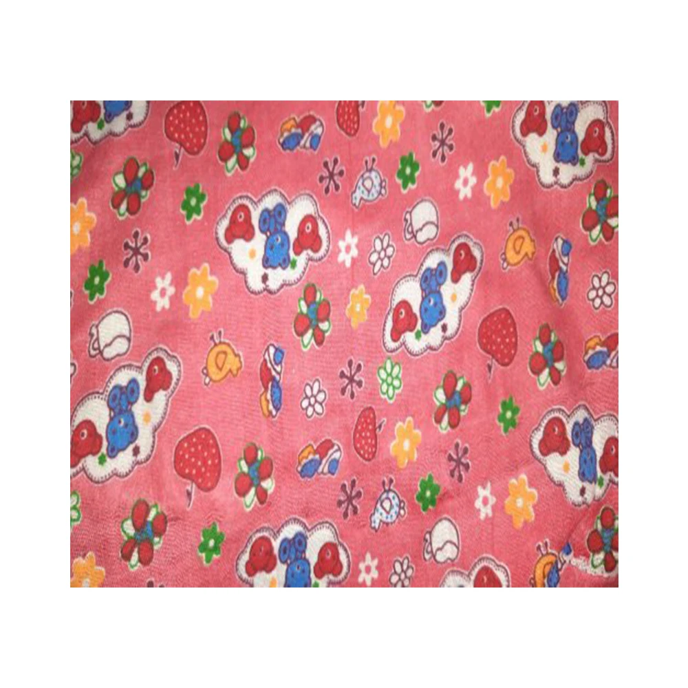 Top Selling  Non Woven Cotton Silk Material  Kids Digital Printed Flower Baby Fabric At Best Price