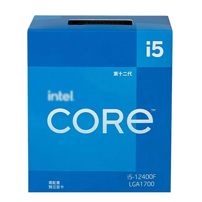Новый процессор Intel i5 12400F с шестью ядрами 12 резьбовых процессоров компьютер Procesador Computadora x99 материнская плата i9 i7 intel