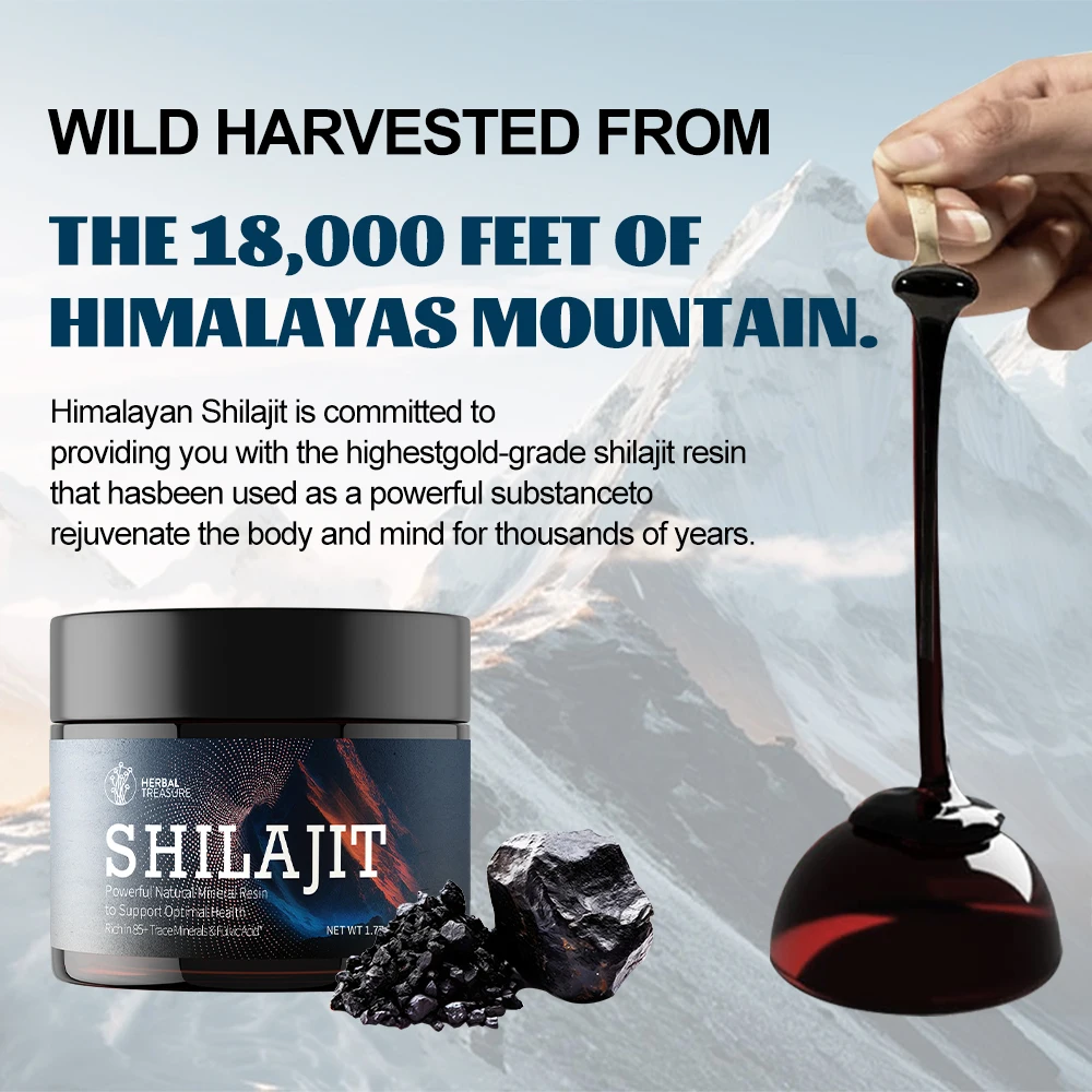 OEM ODM Shilajit Resin Pure Himalayan Organic Shilajit Resin Supplement Natural Shilajit Resin With Fulvic Acid Trace Minerals