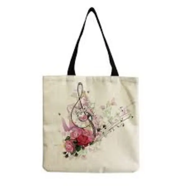 Ecological Cotton canvas Tote Bags With Custom Made Labels Print Shopping Bags For Organic Cotton Canvas Stylish Shopping Bags