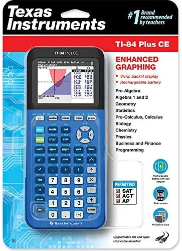 High Quality New Texas Instruments TI-84 Plus CE Colors Graphings Calculator
