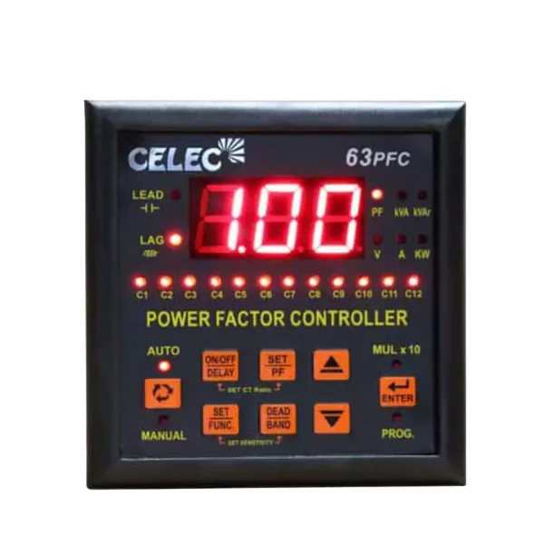 Top Selling 12 Steps Relay Power Saver Capacitor Bank Device Power Factor Controller Relays with KVAR Controller