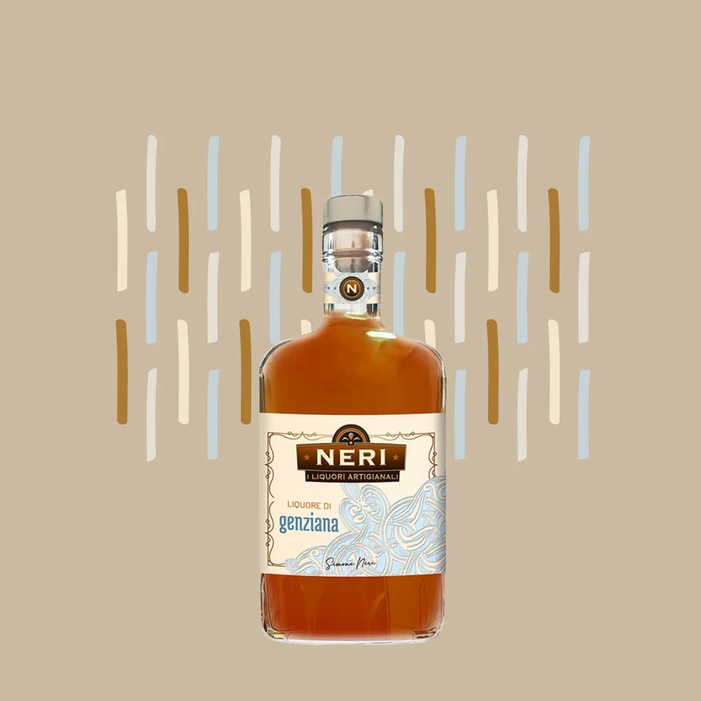 Made in Italy Genziana Neri herbal alcohol wine 25% alcoholic drink liquor glass 700 ml spirits bottles buy