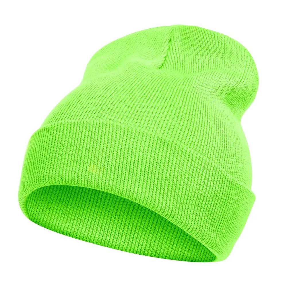 Customize Winter Knitted Hat Women Beanies Rabbit Fur Beanie Hats Soft High Quality Knit Plain Beanie Hats