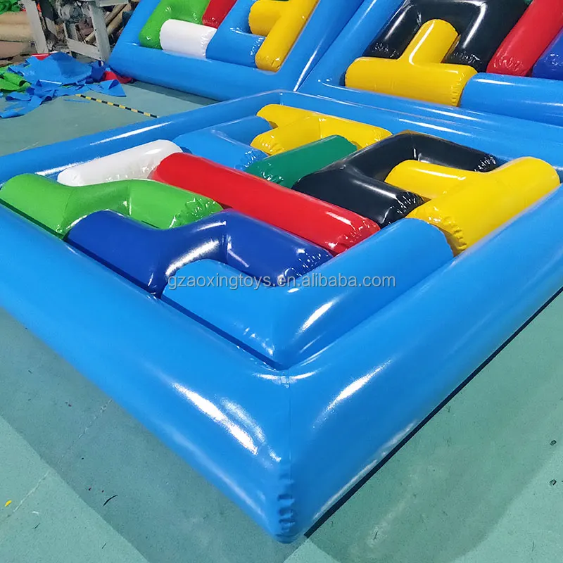 Inflatable Games For Kids Adults, Inflatable Tetris  Big Puzzle Sports Games For Team Building Carnival Party