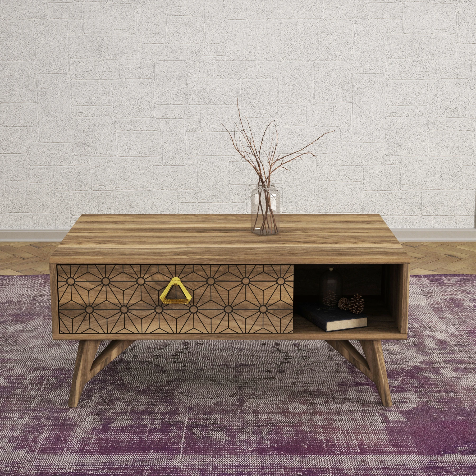 Exclusive Yakamoz Coffee Table Walnut
