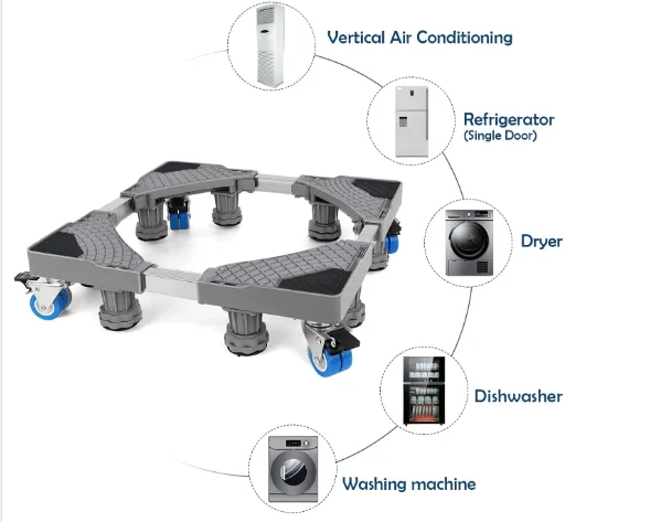Custom Plastic Base For Washing Machine And Refrigerator