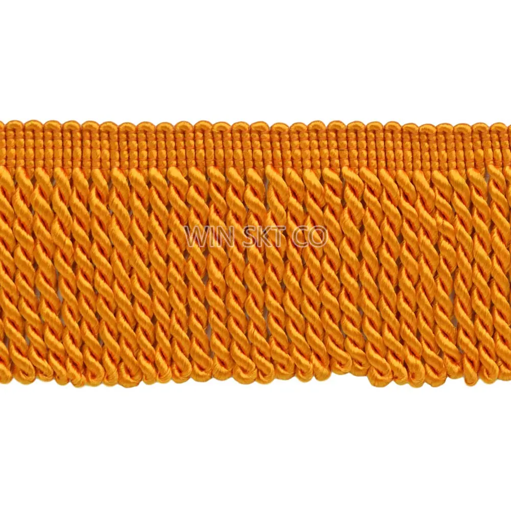 Best Price OEM Professional Manufacturer Twisted Bullion Fringe for Decorative Curtain Garments Home Textiles Tassels