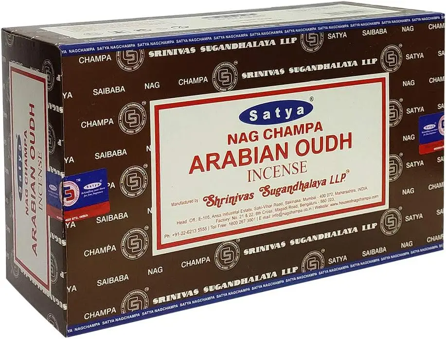 Satya Nag Champa Arabian oudh Incense Sticks Fine Quality Incense Sticks for Purification, Relaxation, Positivity