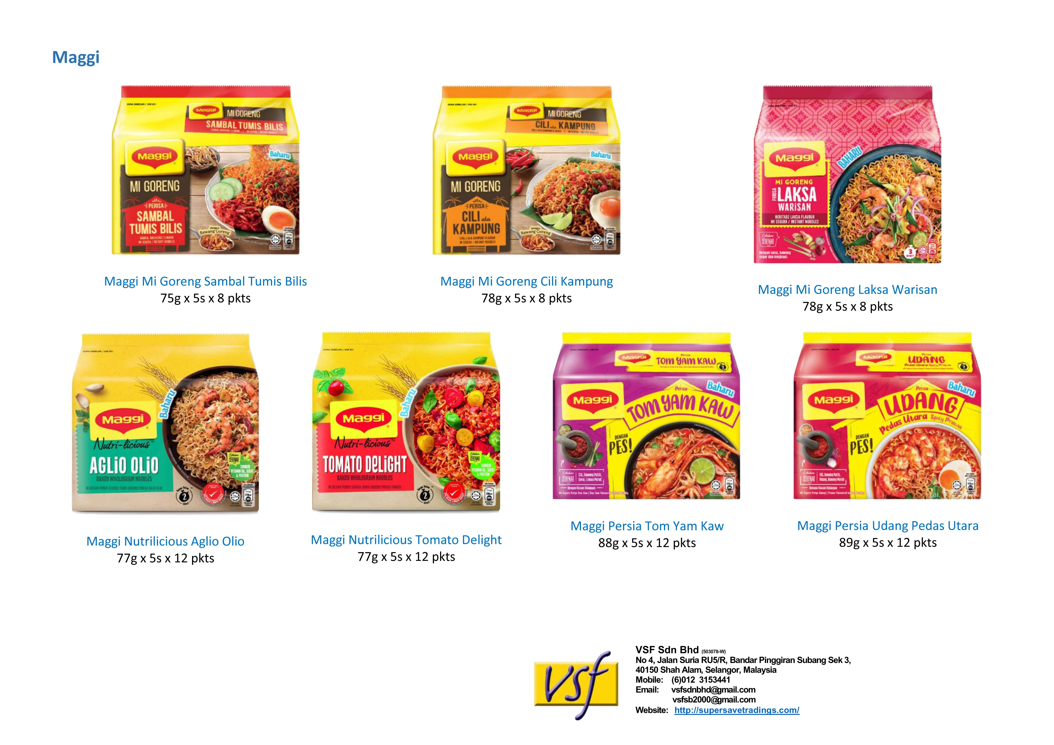 Maggi Hot Mealz Tom Yam Instant Cup Noodle 96g x 12 cups