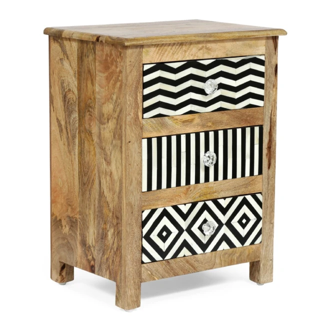 100% Natural Wooden Side Table with Built-in USB Charging Ports Perfect for Modern Living Spaces Wholesale Furniture
