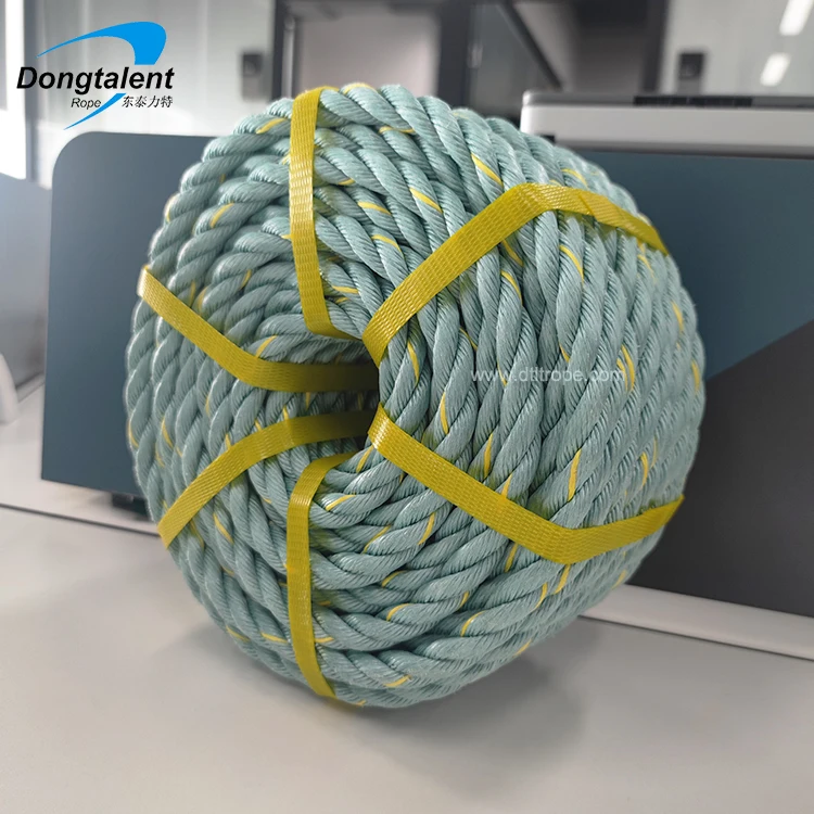Supplier High Strength 3 Strand Twisted Polypropylene PP Rope For Packaging Marine And Fishing