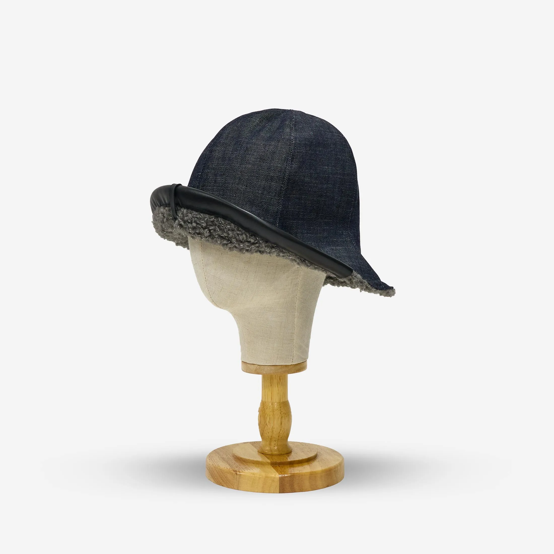 Best Double-Sided Denim Cloche - Durable, Comfortable, Stylish Womens Hat - Elevate Your Retro Look with Modern Twist