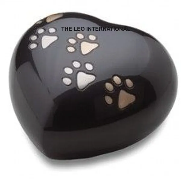 Brass metal satin matte finish pet cremation funeral urns small medium and large  S 4 x 3.5 M 5 x 4 L 6 X 4.5 Inch