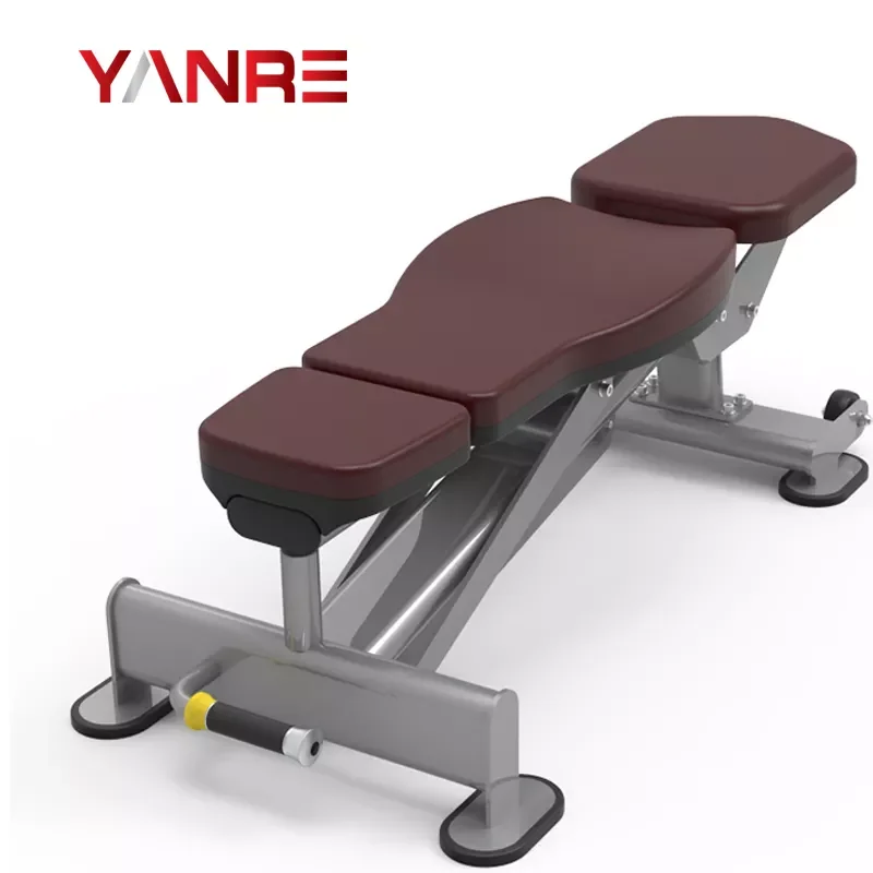 Flat/decline Adjustable Bench Exercise Functional Trainer Machine Commercial Gym Fitness Equipment Sports