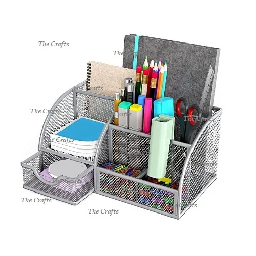 Best Design Iron Grey Color Desktop Organizer Customized Size And Shapes Desk Organizer With High Quality