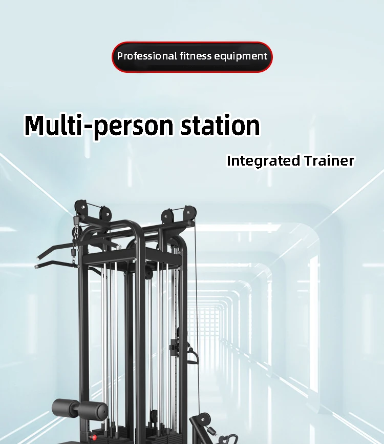 Commercial Custom commercial features Stack Gym weights Standard weight lifting multi training 8 multi stations