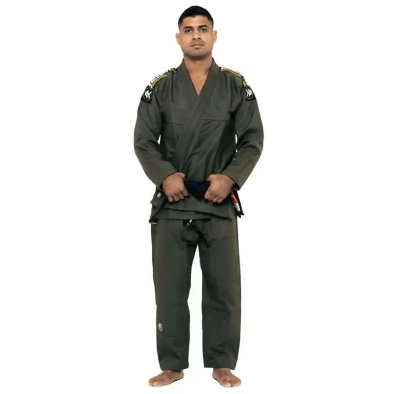 Бразильский джиу-джитсу Униформа шойоролл Rvca Bjj Gis Жемчужное переплетение Kimonos с брюками Ripstop синий